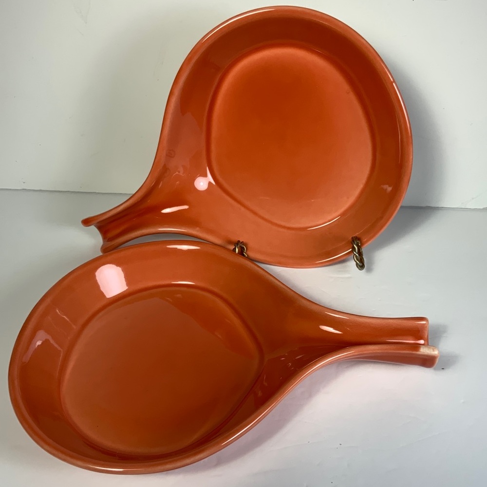 Fiesta Individual Skillet Baker Persimmon Set of 2 Vintage NOS #N1